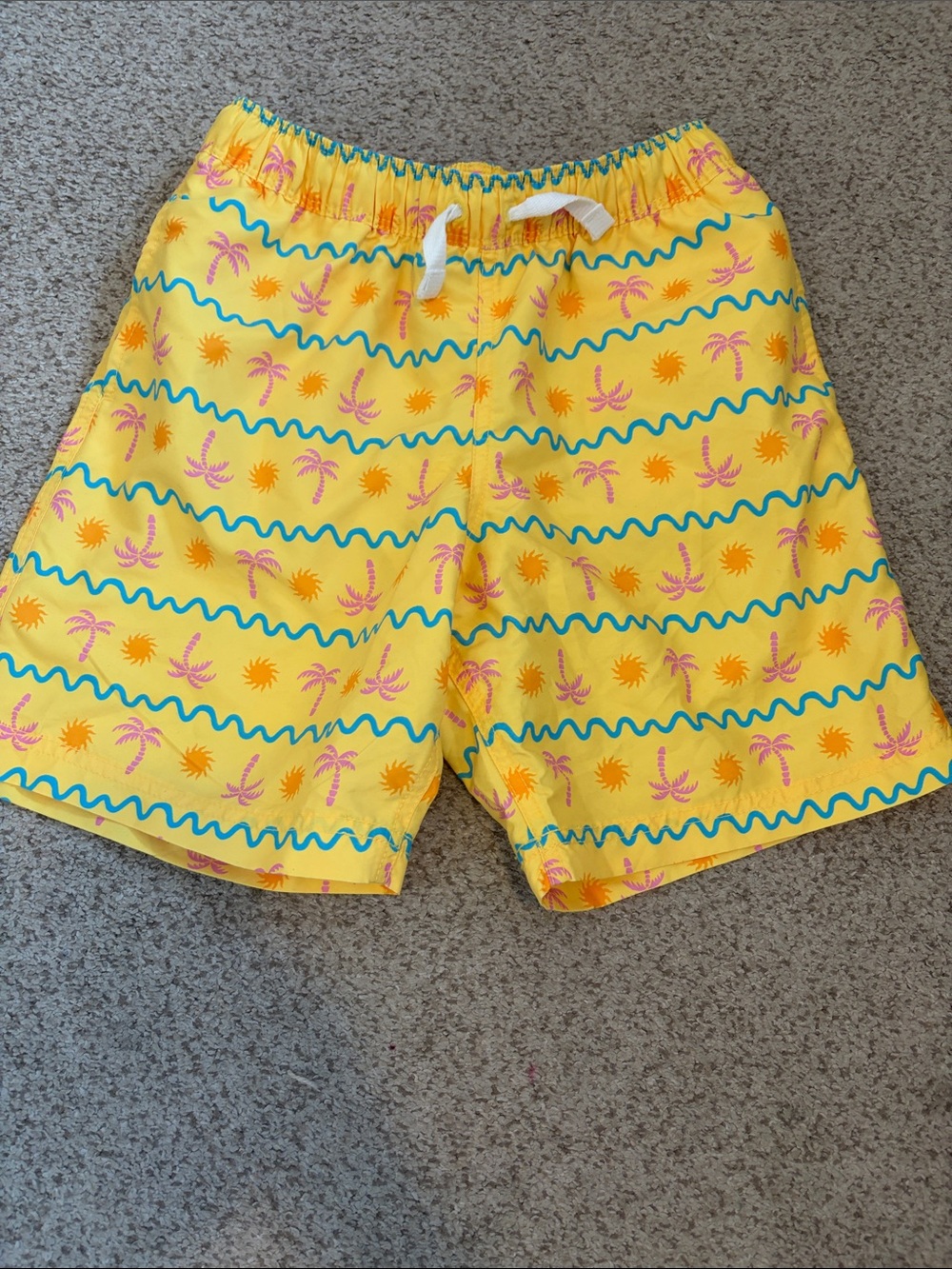 NBW Hanna Andersson Palm Tree Swim Trunks, 10